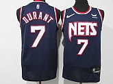 Nets 7 Kevin Durant Navy Nike Diamond 75th Anniversary City Edition Swingman Jersey,baseball caps,new era cap wholesale,wholesale hats